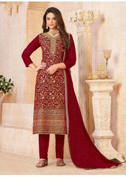Salwar top suit contrast